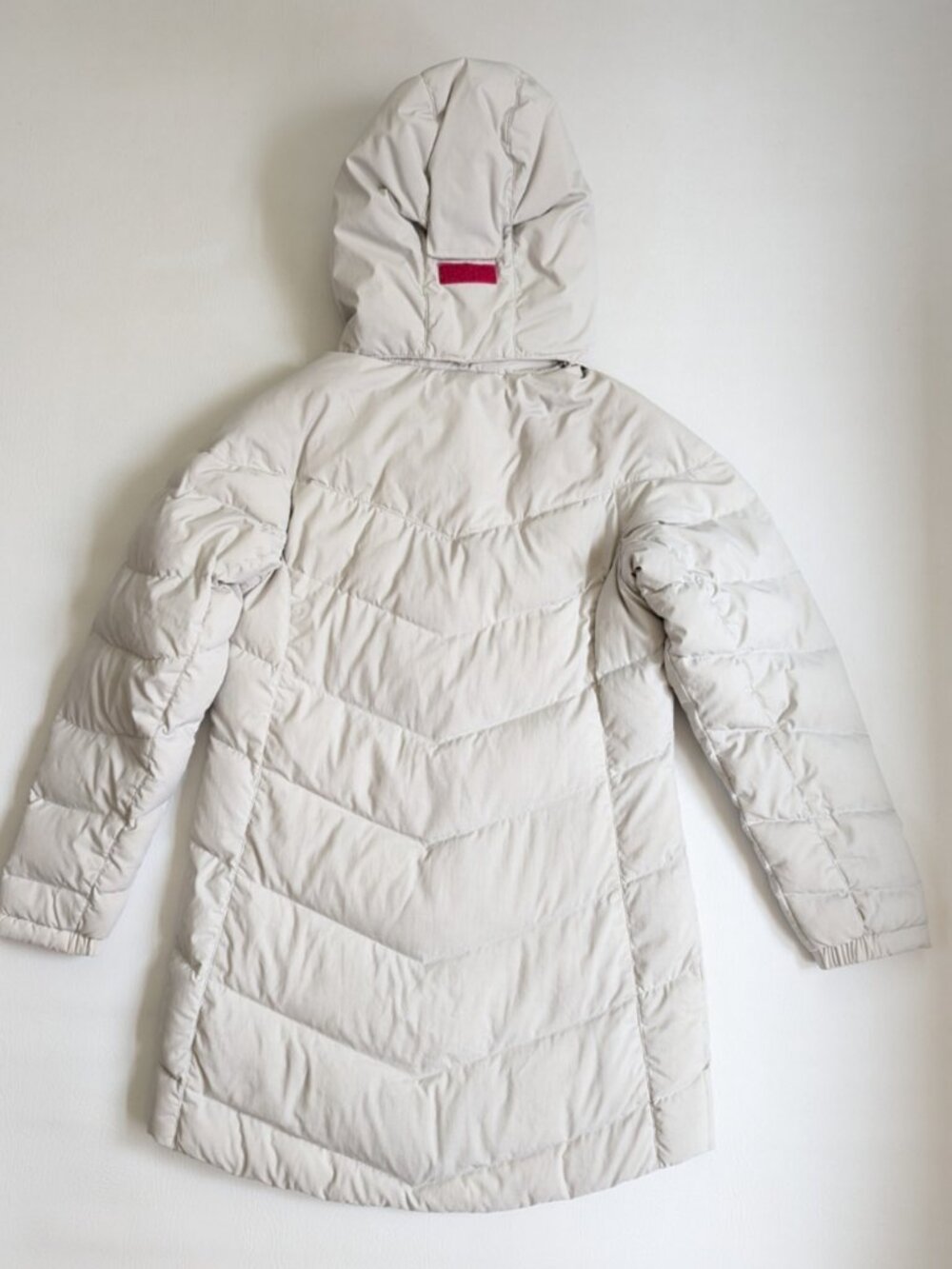 Helly Hansen Aden Down Parka Coat S/P Light Grey - Picture 5 of 16